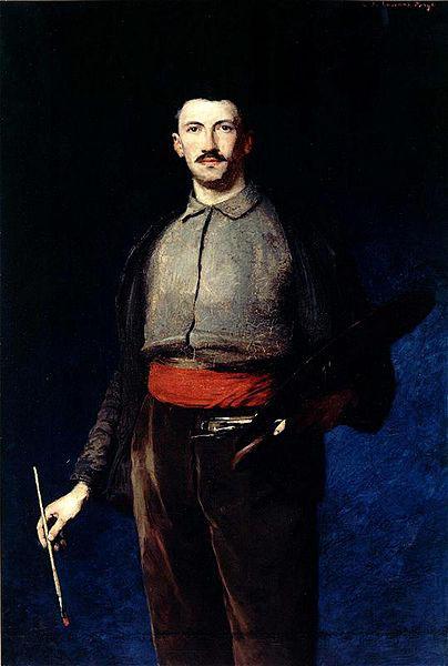 Ludwik de Laveaux Self-portrait with a palette.